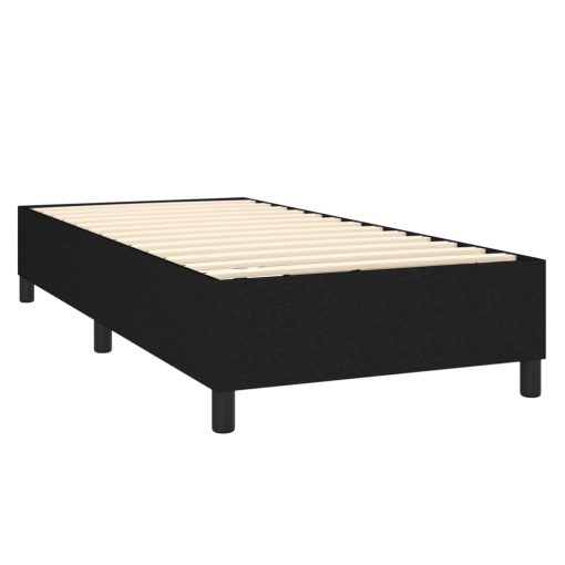 Giroletto A Molle Con Materasso Nero 100x200 Cm In Tessuto - Image 4