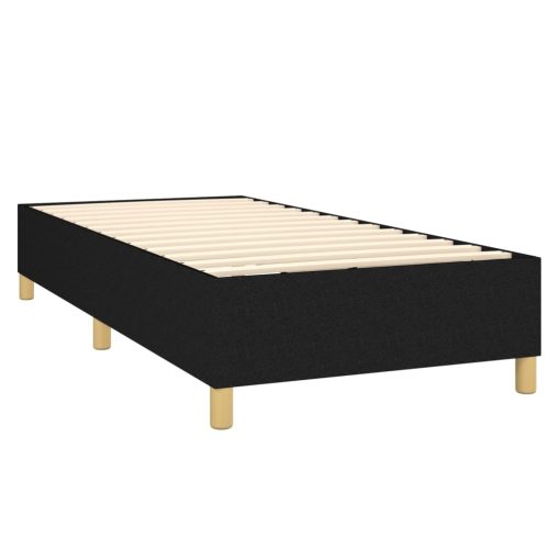 Giroletto A Molle Con Materasso Nero 100x200 Cm In Tessuto - Image 4