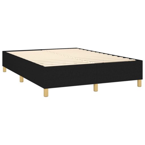 Giroletto A Molle Con Materasso Nero 140x190 Cm In Tessuto - Image 4