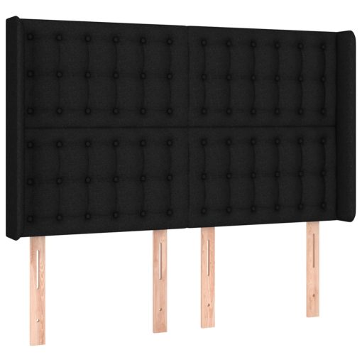 Giroletto A Molle Con Materasso Nero 140x190 Cm In Tessuto - Image 6