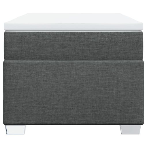 Giroletto A Molle Con Materasso Grigio Scuro 90x190 Cm Tessuto - Image 4