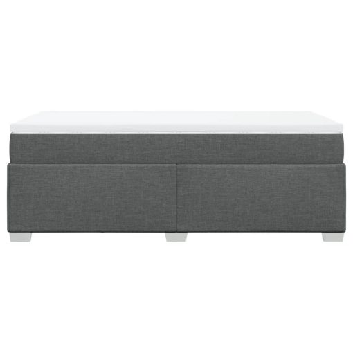 Giroletto A Molle Con Materasso Grigio Scuro 90x190 Cm Tessuto - Image 5