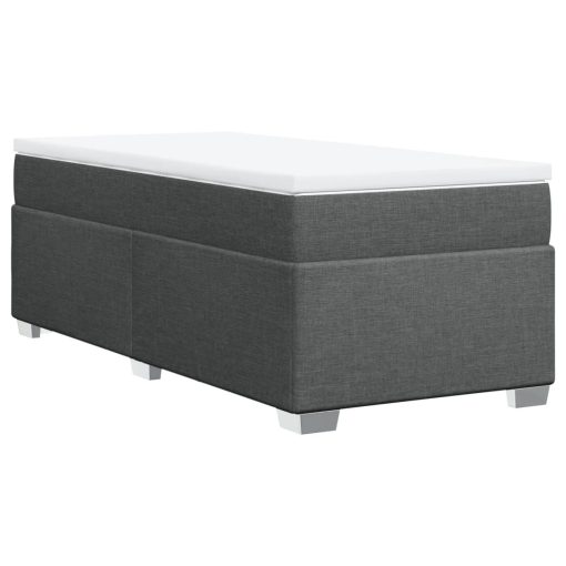 Giroletto A Molle Con Materasso Grigio Scuro 90x190 Cm Tessuto - Image 6