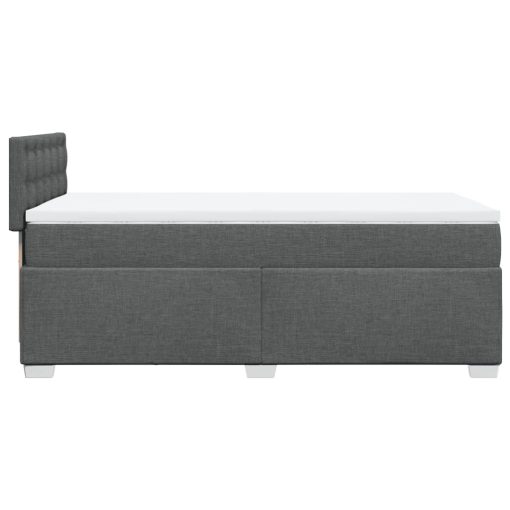 Giroletto A Molle Con Materasso Grigio Scuro 90x190 Cm Tessuto - Image 5