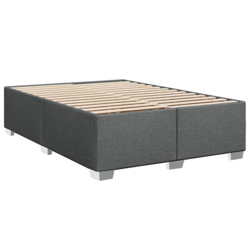 Giroletto A Molle Con Materasso Grigio Scuro 140x190 Cm Tessuto - Image 5