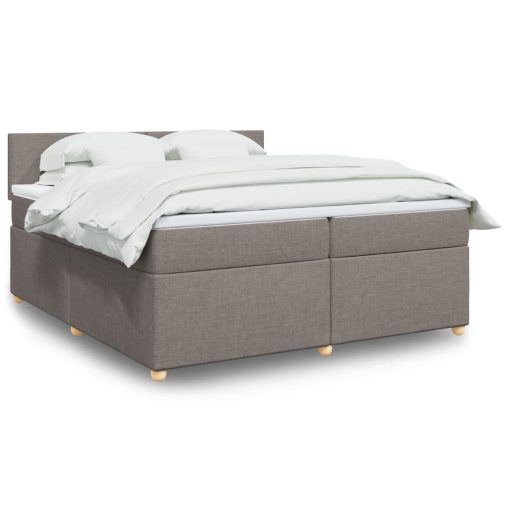 Giroletto A Molle Con Materasso Tortora 200x200 Cm In Tessuto