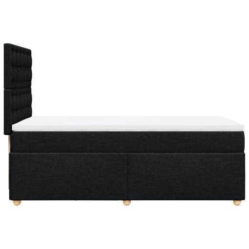 Giroletto A Molle Con Materasso Nero 100x200 Cm In Tessuto - Image 5