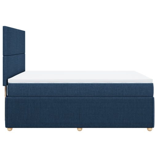 Giroletto A Molle Con Materasso Blu 140x200 Cm In Tessuto - Image 5