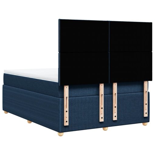 Giroletto A Molle Con Materasso Blu 140x200 Cm In Tessuto - Image 6