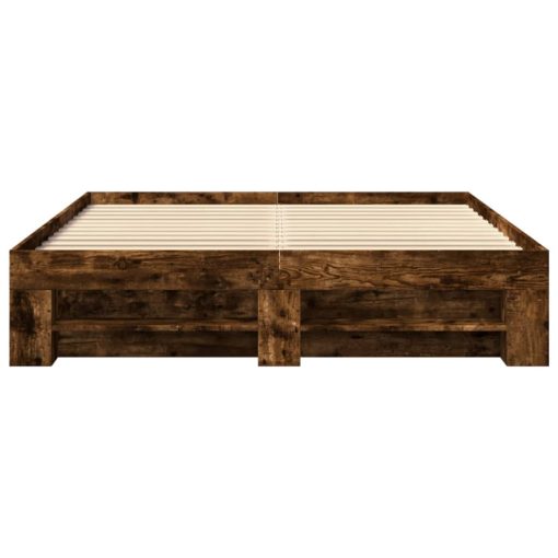 Giroletto Senza Materasso Rovere Fumo 160x200 Cm In Truciolato - Image 5