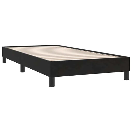 Giroletto A Molle Con Materasso Nero 80x210 Cm Velluto - Image 5