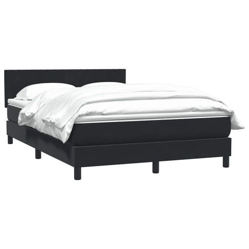 Giroletto A Molle Con Materasso Nero 140x210 Cm In Velluto - Image 4