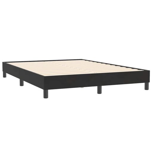 Giroletto A Molle Con Materasso Nero 140x210 Cm In Velluto - Image 5