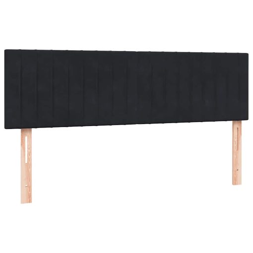 Giroletto A Molle Con Materasso Nero 140x210 Cm In Velluto - Image 6
