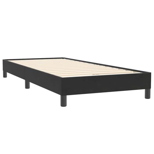 Giroletto A Molle Con Materasso Nero 90x220 Cm In Velluto - Image 5