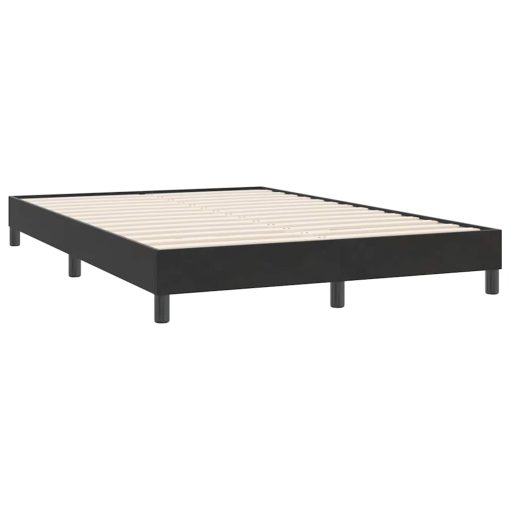 Giroletto A Molle Con Materasso Nero 140x220 Cm In Velluto - Image 5