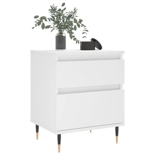 Comodini 2pz Bianchi 40x35x50 Cm In Legno Multistrato - Image 3