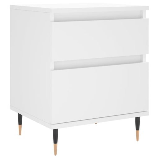 Comodini 2pz Bianchi 40x35x50 Cm In Legno Multistrato - Image 5