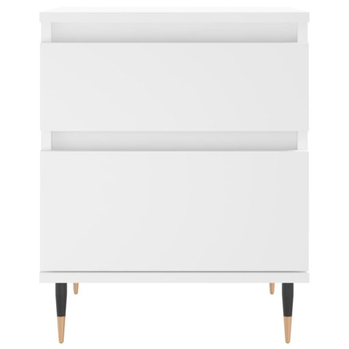Comodini 2pz Bianchi 40x35x50 Cm In Legno Multistrato - Image 6