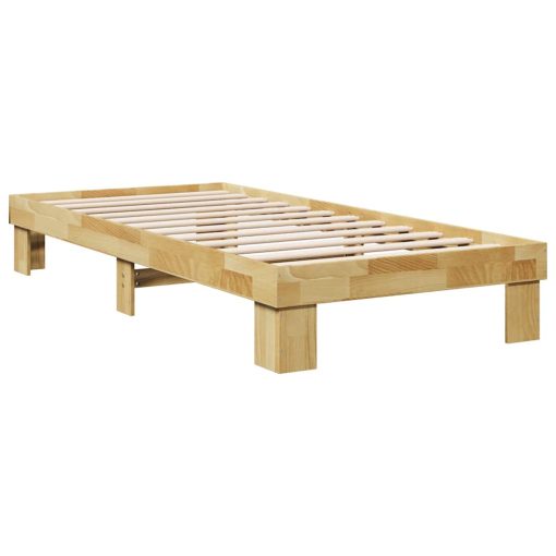 Struttura Letto Senza Materasso 100x200 Cm In Legno Di Rovere - Image 3