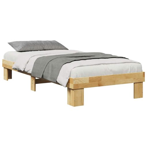 Struttura Letto Senza Materasso 100x200 Cm In Legno Di Rovere - Image 5