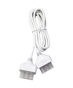 Power Cable With 2 Plugs White 2m 3*0.75mmâ²