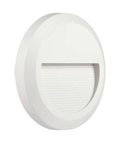 2w Led Step Light White Body Round 4000k