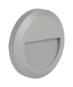 2w Led Step Light Grey Body Round 3000k
