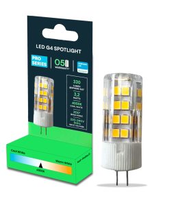 Led Spotlight Samsung Chip - G4 3.2w Plastic 4000k