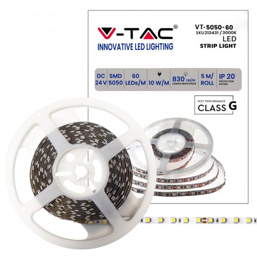 Led Strip Smd5050 60 Leds 24v 3000k Ip20