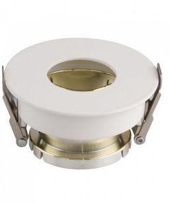 Gu10 Fitting White+gold Round VT-873