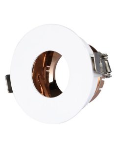 Gu10 Fitting White+rose Gold Round VT-873