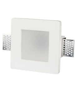Gu10 Fitting With Frost Glass Square