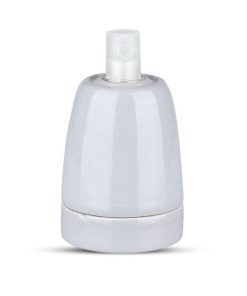 Porcelan Lamp Holder Fitting Grey