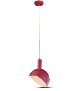Plastic Pendant Lamp Holder E27 With Slide Aluminum Shade Pink