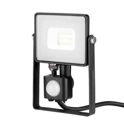 10w Led Sensor Floodlight Samsung Chip Cut Off Function Black Body 4000k