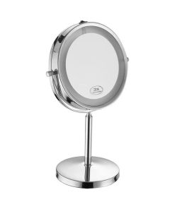 3w Led Mirror Light With 4*aaa Battery Nickel Body D:17cm 6400k