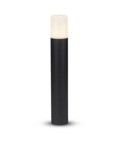 Gu10 Garden Floor Lamp Aluminum Body Cylinder Black 80x80x500mm Ip54