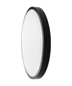 36w Led Dome Light Round Black Frame 6400k Ip44