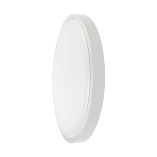 24w Led Dome Light With Sensor Samsung Chip 6500k Round White Frame Ip44
