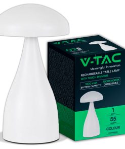 Led Table Lamp 800mah Battery 120*220 3in1 White Body