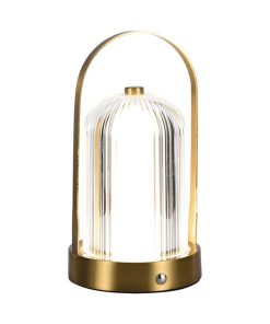 Led Table Lamp 1800mah Battery D:120*190 French Gold Body 3in1