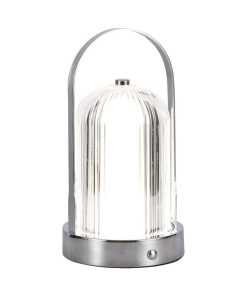 Led Table Lamp 1800mah Battery D:120*190c Chrome Body 3in1