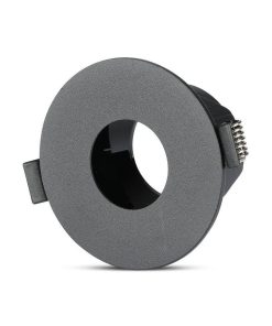 Gu10 Fitting Black + Black Round