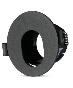 Gu10 Fitting Black + Black Round