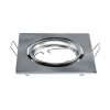 Gu10 Square Spotlight Fitting Satin Nickle 2 Pcs/box 82x82