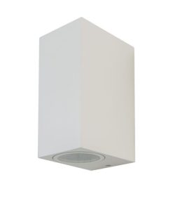 Wall Sleek Wall Fitting Square White Body 2way Ip44