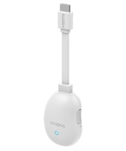 Strong Dongle Per Google Tv 4k Uhd Wifi 6 Ethernet Port Remote Control Bianco