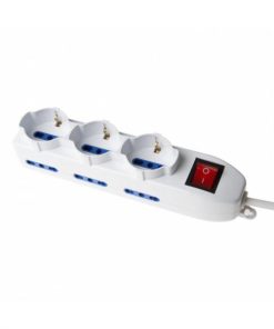 Vultech MU-02 - Multipresa Bipasso 9 Ingressi Con Tasto On/off