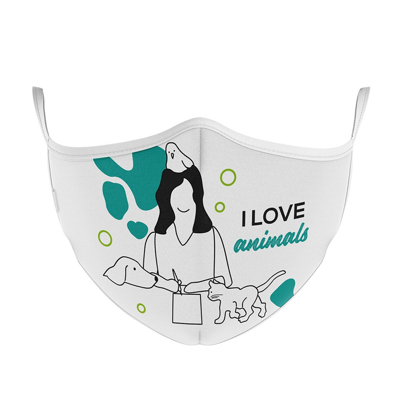 Mascherina Ultra Style In Tnt Doppio Strato - IloveanimalS-M